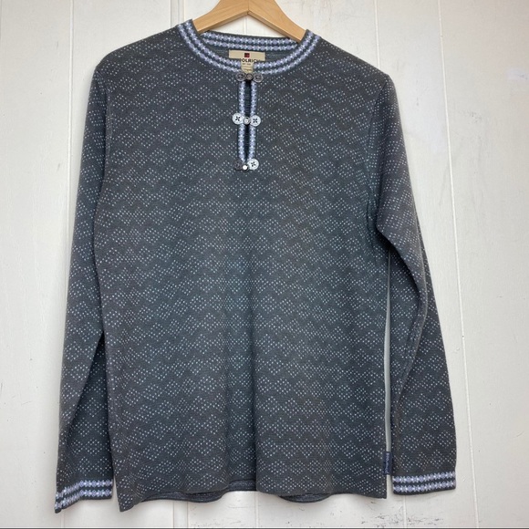 Woolrich Grey Nordic SilverBuckle Pullover Sweater Women’s Size Small - Picture 9 of 9